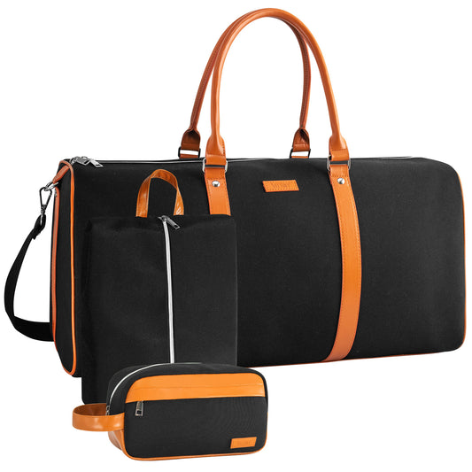 Weekender Bag for Women, Travel Duffel Bag Carry On Overnight Bag with Shoe Compartment Large Nylon Travel Weekend Tote Bag