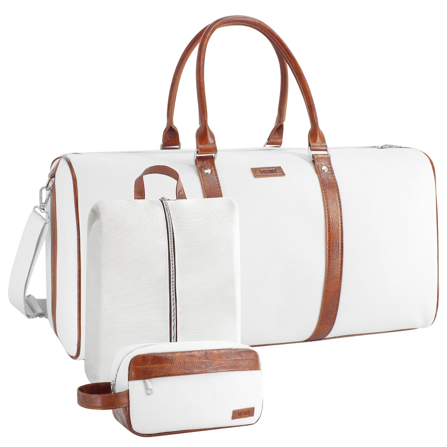 Garment Bag for Travel, Convertible Carry on Garment Duffel Bag for Men 3Pcs Weekender Bag 2 in 1 Hanging Suitcase Suit Bag