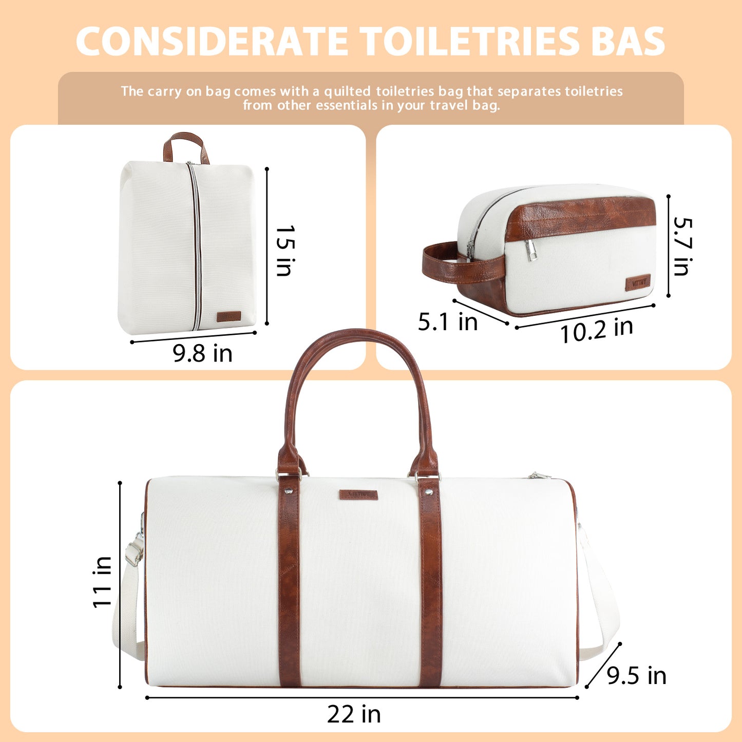 Garment Bag for Travel, Convertible Carry on Garment Duffel Bag for Men 3Pcs Weekender Bag 2 in 1 Hanging Suitcase Suit Bag