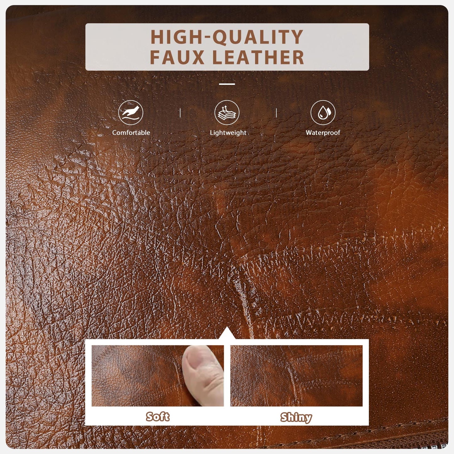 Sling Bag For Women Men Backpack Fanny Pack Crossbody Chest Travel Shoulder Belt Bags Purse Handbag PU Leather