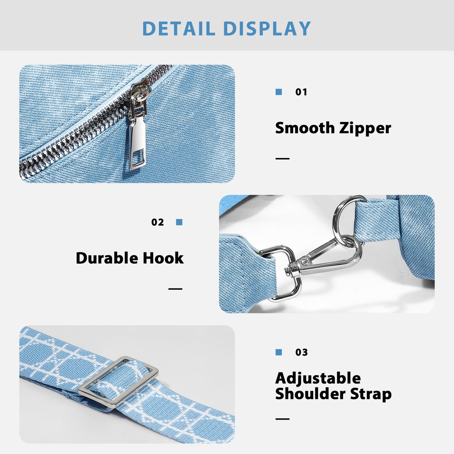 Sling Bag for Women Leather Crossbody Bag Vintage Cross Body Purse for Travel with Guitar Strap, Bohemian Style